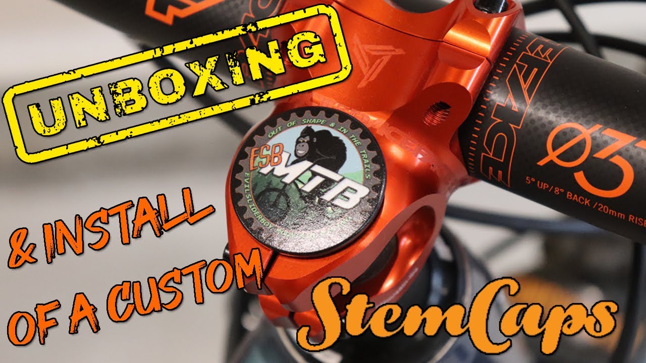 Stem Caps stem cap with my ESBMTB Logo installed