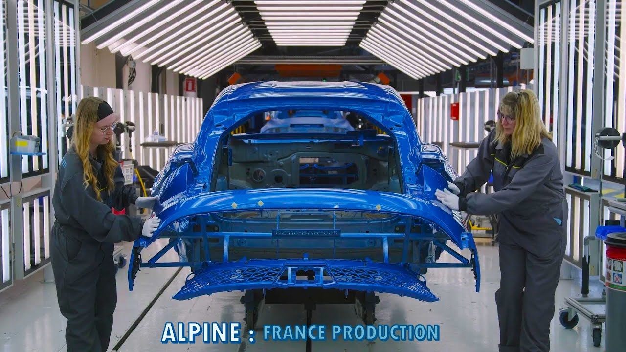 Production of the new Alpine A390: The Alpine Dieppe factory in France!