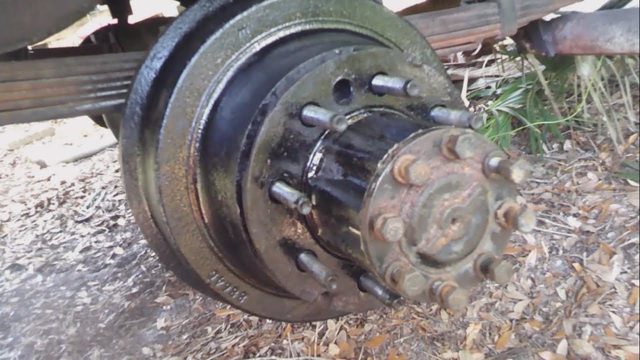 1985 ford e350 rear wheel bearings removal & installation, greasing and wheel seal