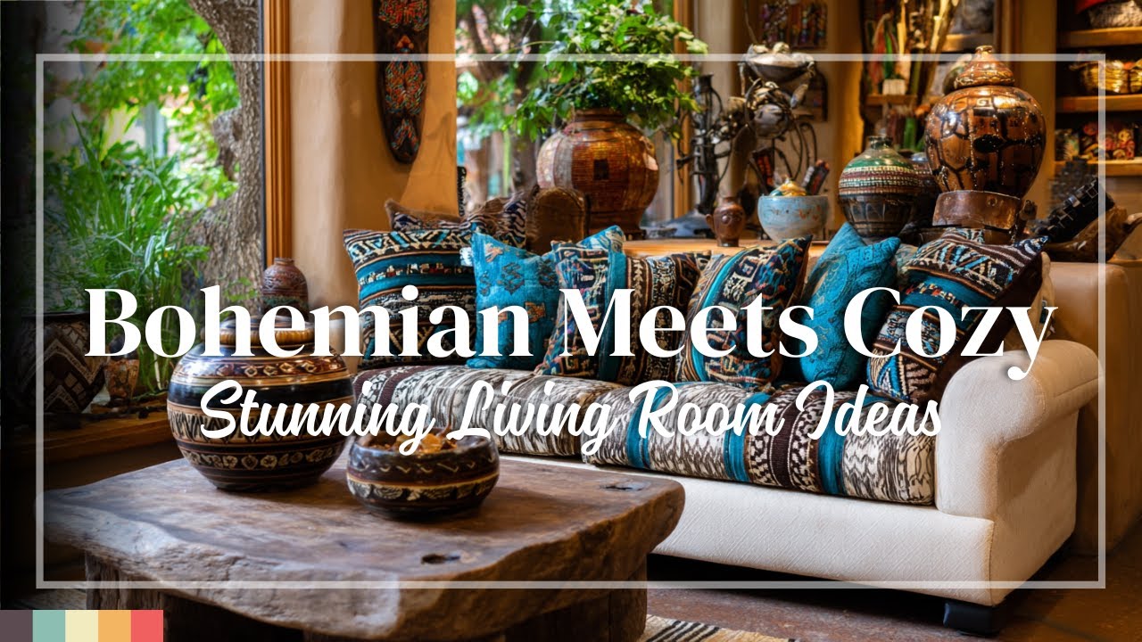 Boho-Chic Living Room Styling: Relaxed & Colorful Interior Ideas for an Artistic Home