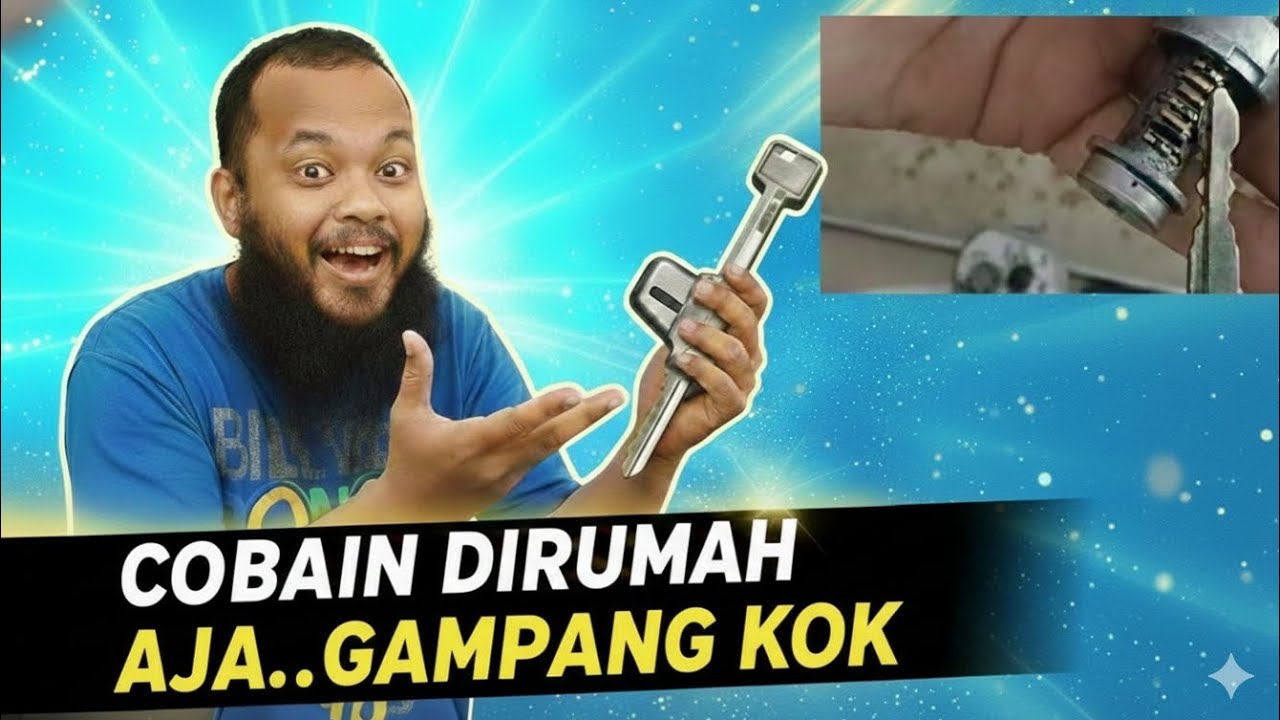 Tutorial cara pasang rumah kunci honda beat fi yang macet/tidak bisa diputar/rusak #views #kunci 