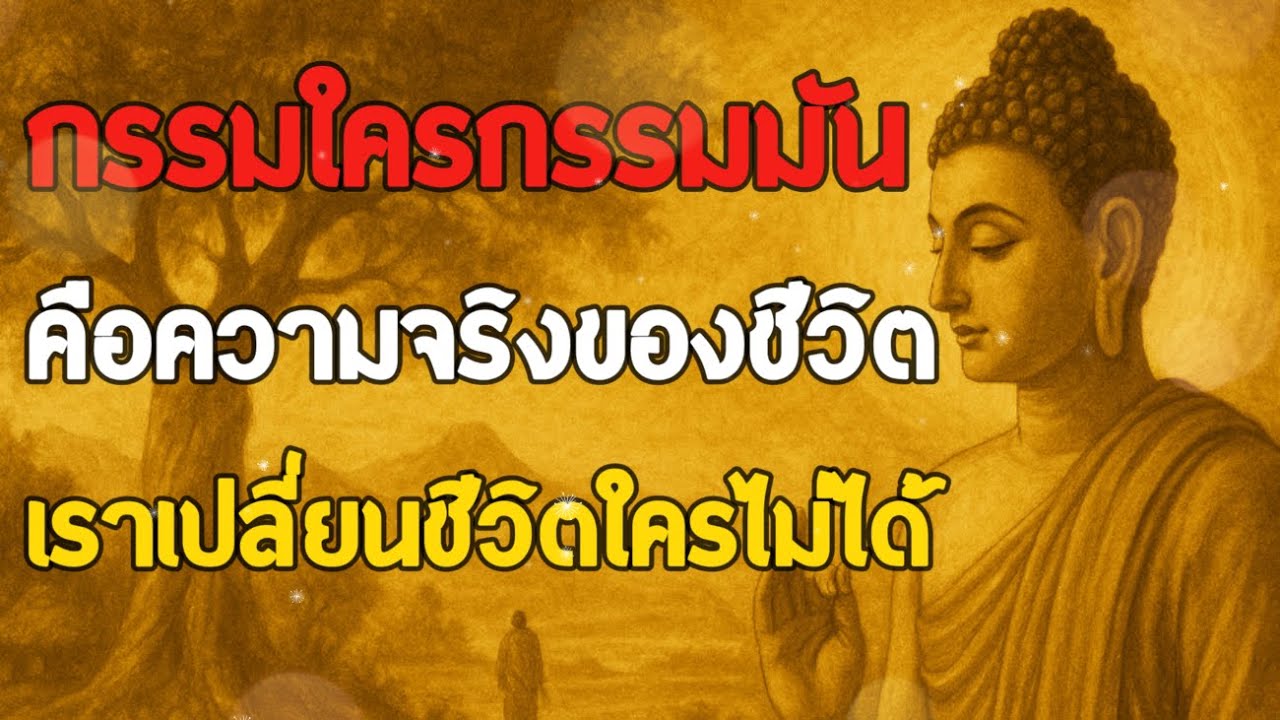 ธรรมะสอนใจ : Ep295 : กรรมใครกรรมมัน คือความจริงของชีวิต เราเปลี่ยนชีวิตใครไม่ได้
