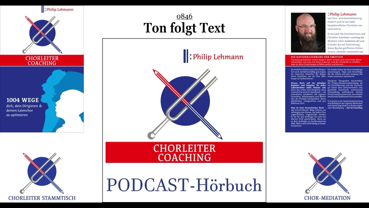 846 Ton folgt Text (Chorleiter-Coaching-Podcast)