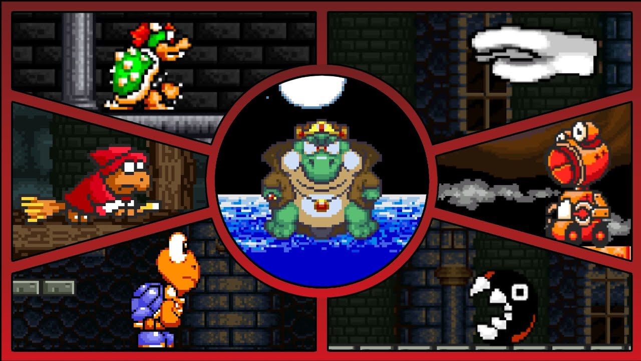 Super Mario Bros 2: Mega Mario X - All Bosses (No Damage)