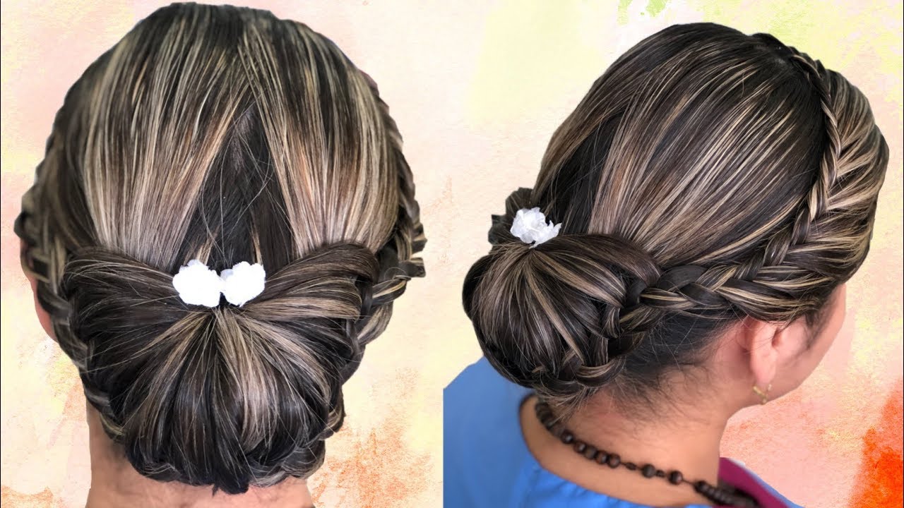 Recogido elegante y trenza / Recogido facil con trenza