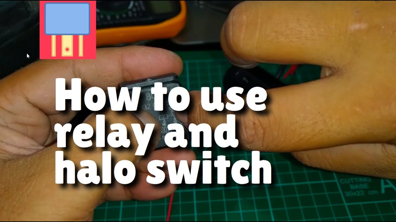How to use relay and halo switch for your aux light etc.