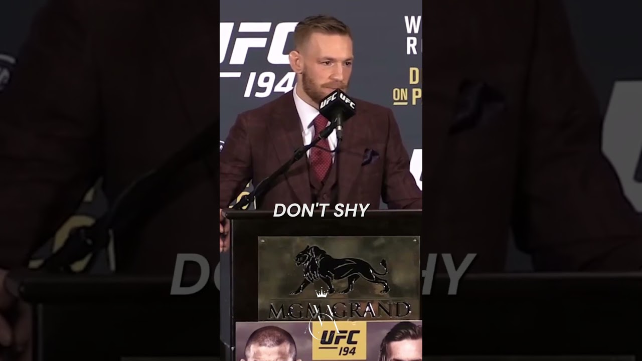 If you have the courage enough, it will happen" l Connor McGregor   
