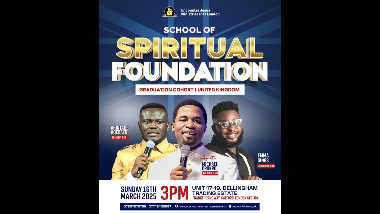 GRADUATION COHORT 1 UK || APOSTLE MICHEAL OROPKO & PST ADEBAYO AKINTADEI  || 16/03/25