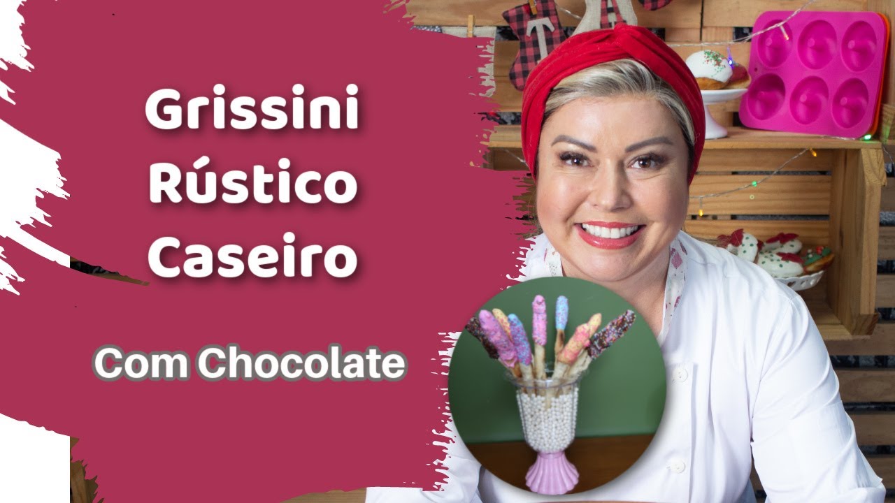 Grissini Rústico Caseiro com Chocolate - Confeitaria Online Oficial