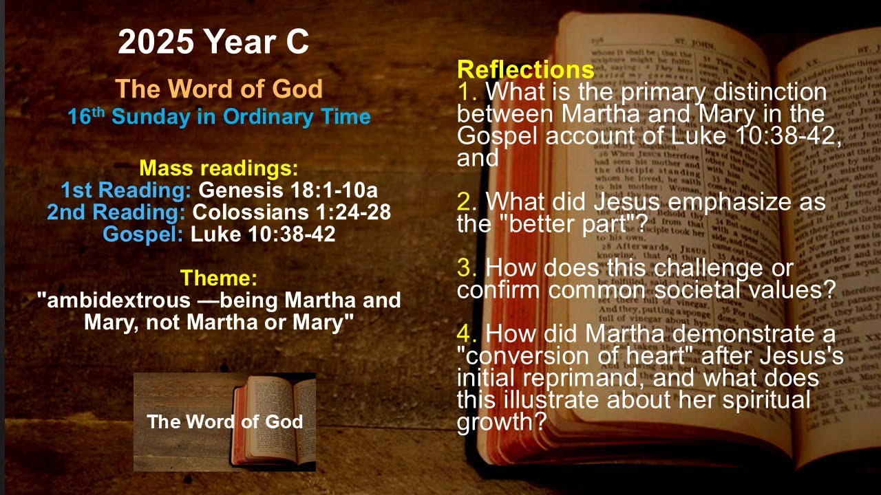 16th Sunday in Ordinary Time