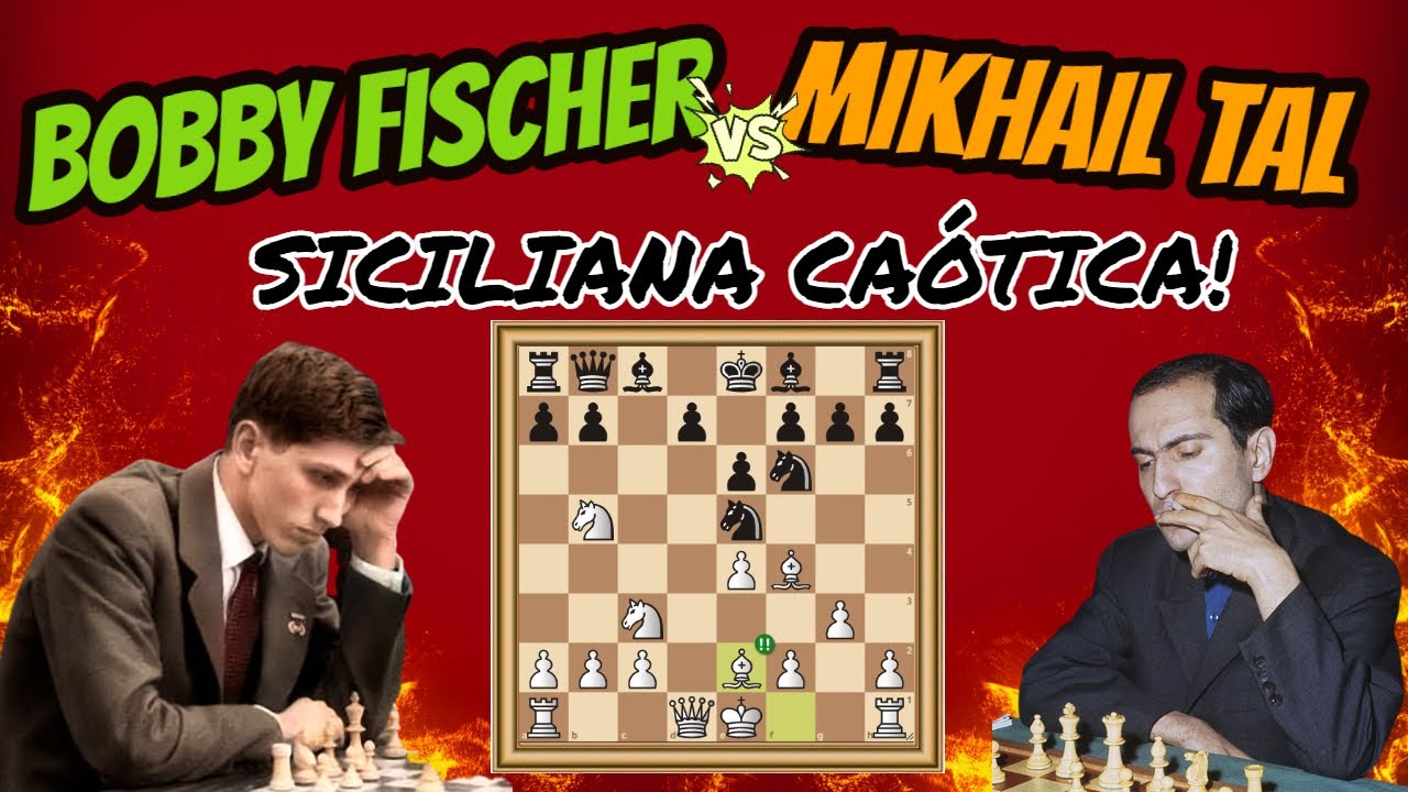 Robert FISCHER x TAL ex CAMPEÓN del MUNDO! Siciliana Taimanov