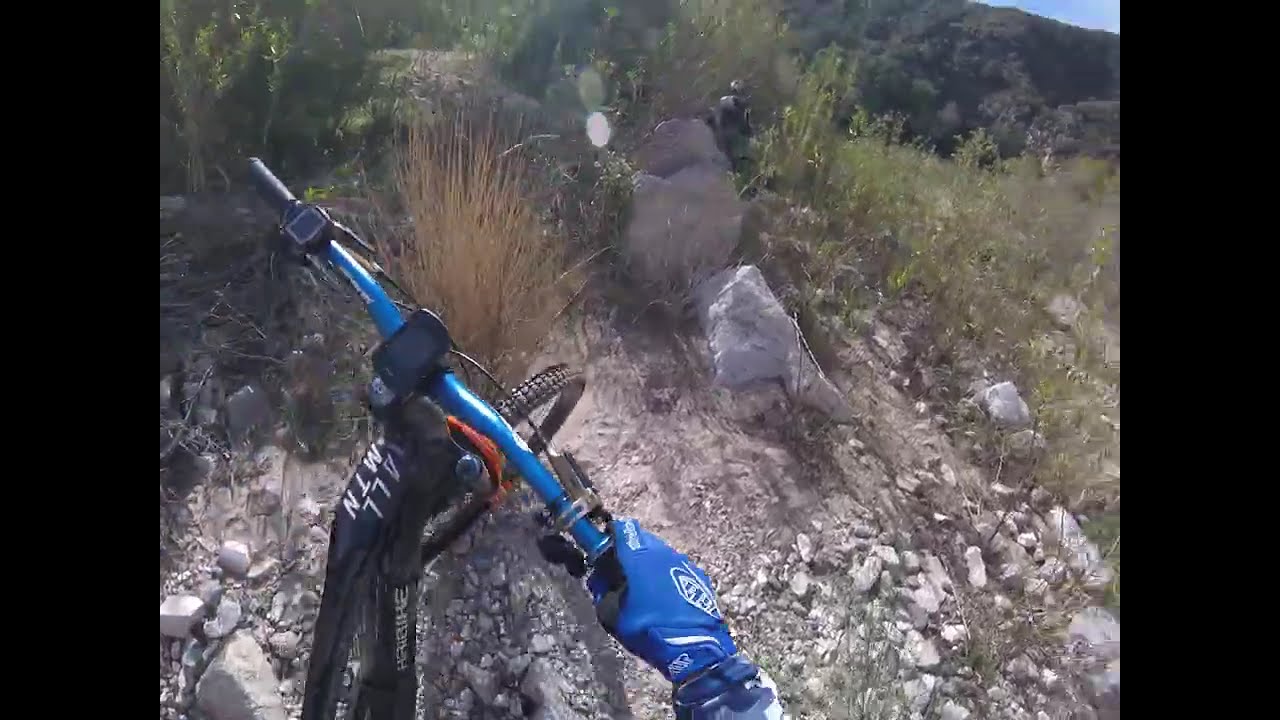 Alta Dena JPL MTB Stream Crossings and more crazy cliffside action