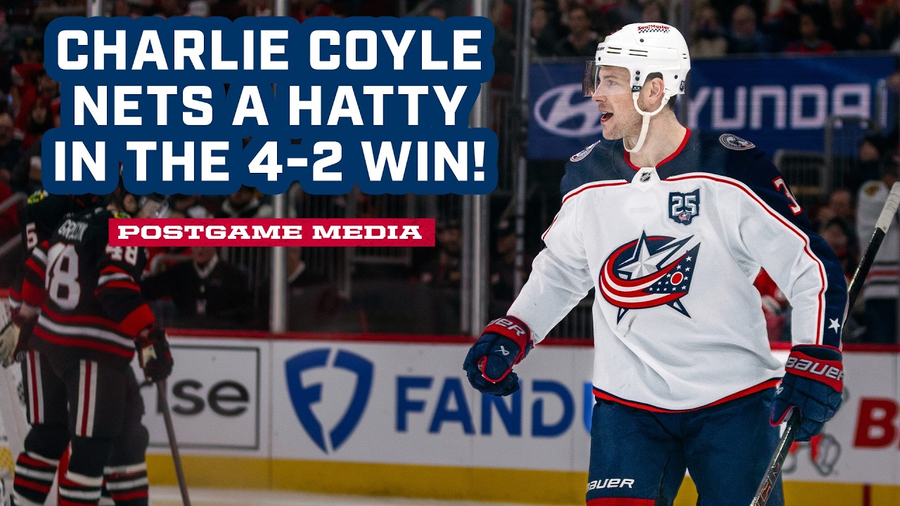 Charlie Coyle Nets His 2nd Career Hat Trick in Chicago! 😤 | Postgame Media