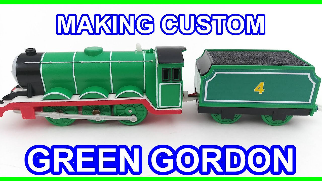 Thomas & friends Trackmaster Making custom green livery Gordon Thomas y sus amigos