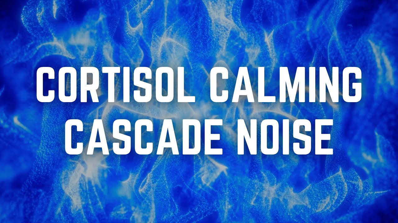 CORTISOL CALMING CASCADE NOISE | 12 Hrs | Black Screen | No Midway Ads | Relax/ Sleep/ Calm Anxiety