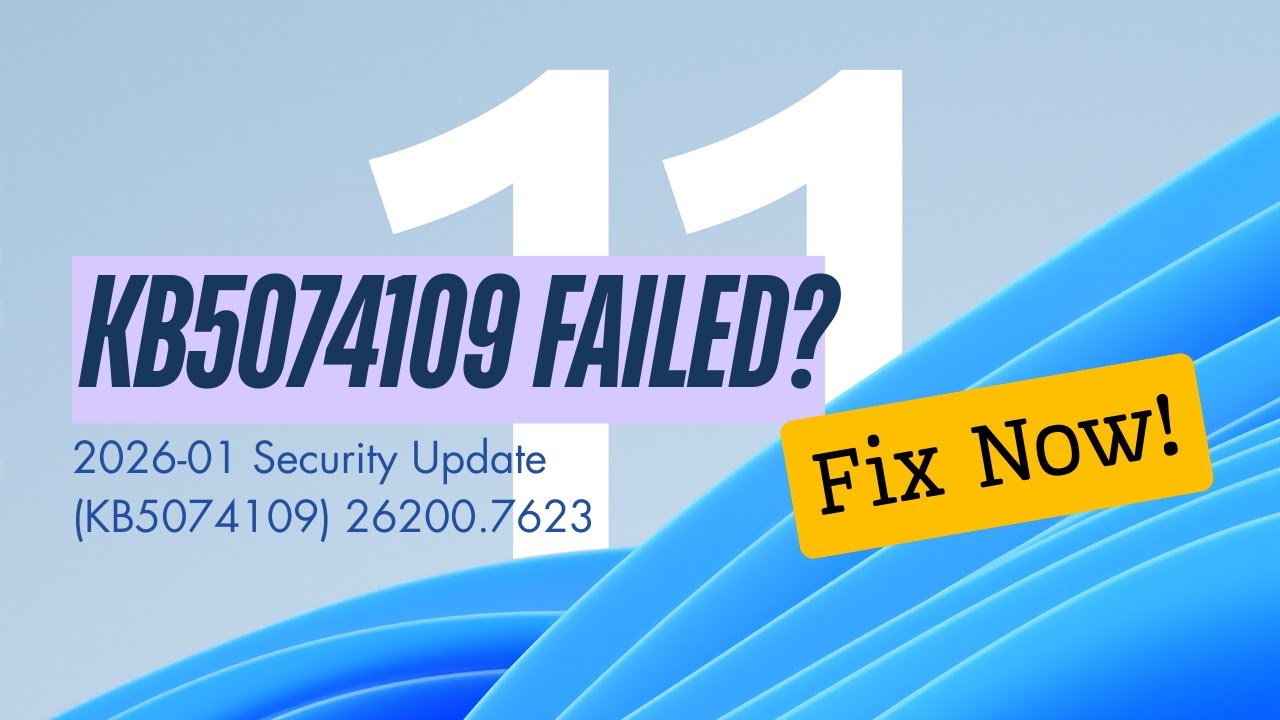Исправлена ​​ошибка установки обновления Windows 11 KB5074109.