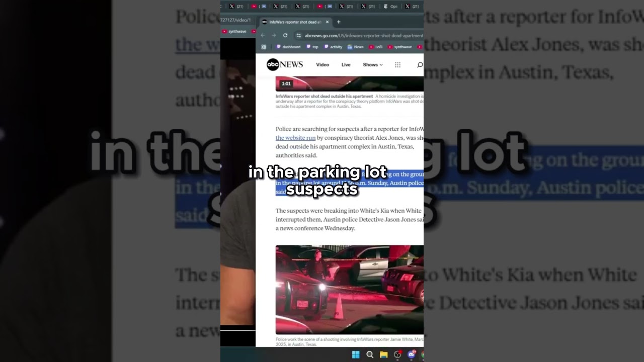 InfoWars Reporter Jamie White Shot Dead Interrupting Burglars! #hasanabi #react #news
