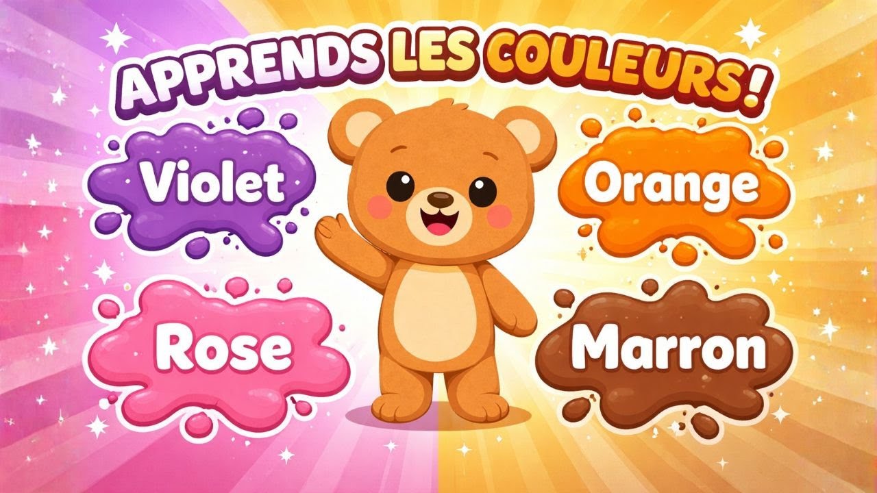 🎨 Apprenons les couleurs ensemble ! 🧸✨