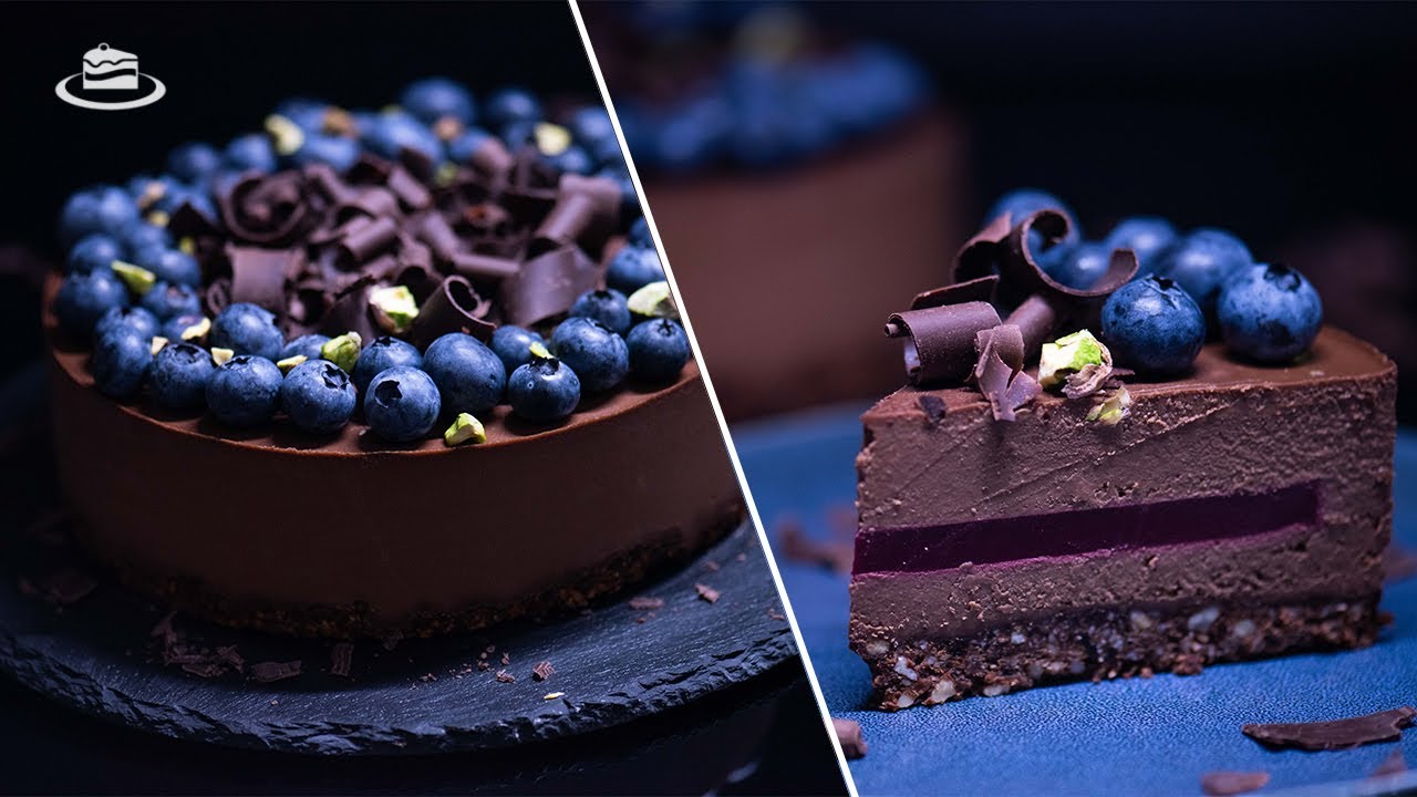 Cheesecake de Ciocolata Vegan (sau de post) cu Insertie de Visine / Vegan Chocolate Cheesecake EN CC