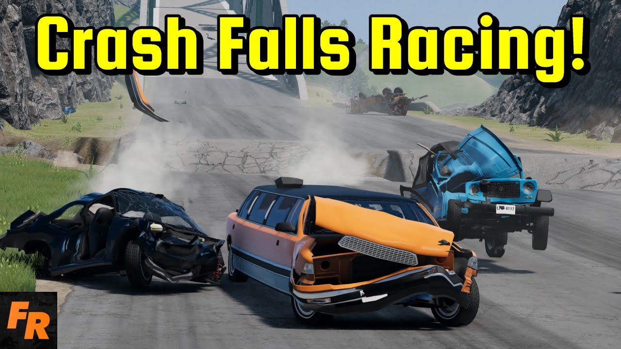 Crash Falls Racing! - BeamNG Drive Challenge