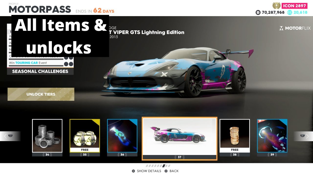 The Crew 2: Season 6 Episode 2 Motor Pass All items & Unlocks (Dominion Frozen)