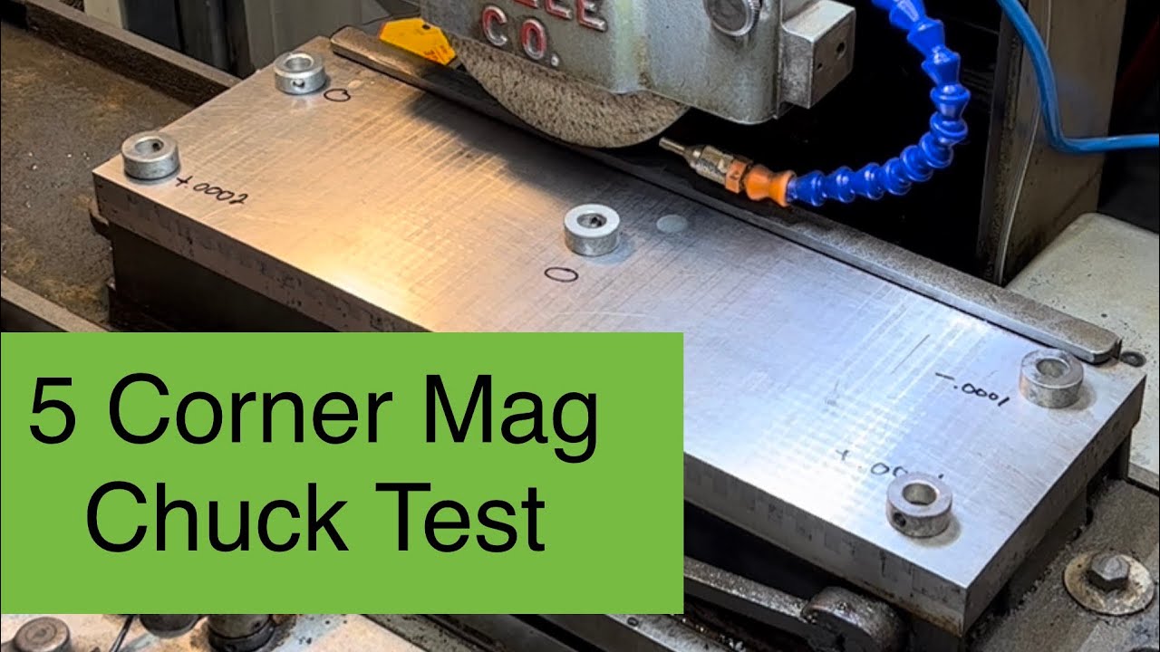 5 Corner Magnetic Chuck test for flatness & Tour of 60’s era KO Lee S718HG Surface Grinder