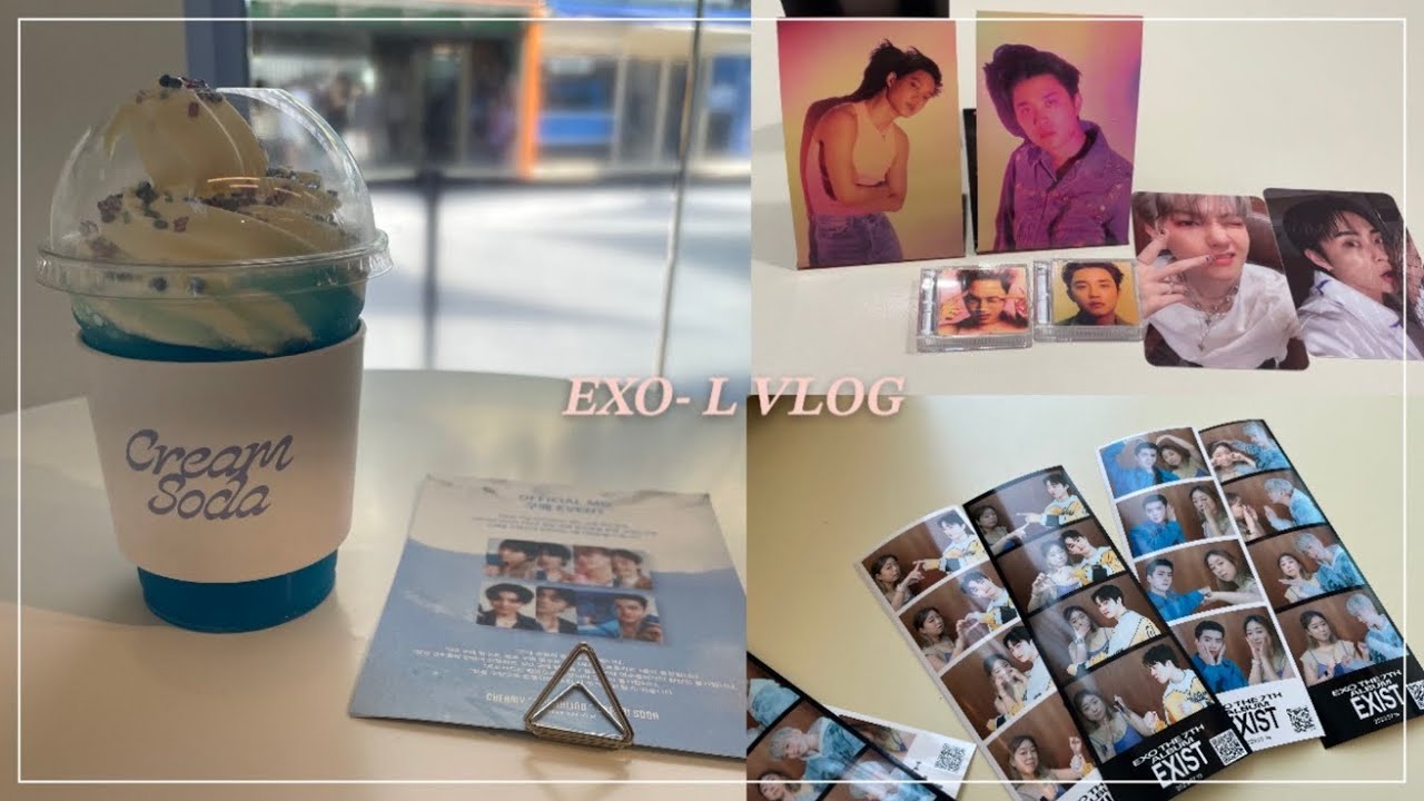 [엑소엘 브이로그] vlog | 나도 다녀왔다 크림소다 성수 팝업 | 앨범깡 | 엑소엘을 엑소엘이라 하지 못 하고..| 하지만 난 쫄지 않아 | 스미니 | EXIST