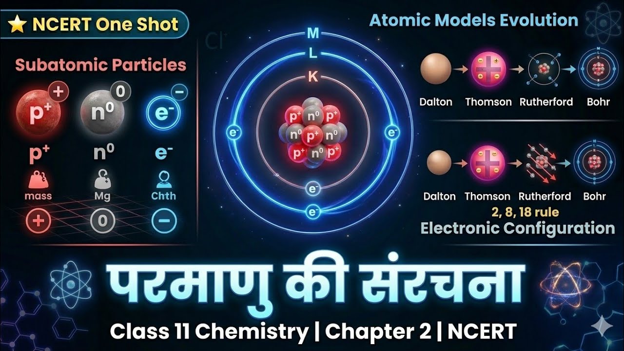 Class 11 Chemistry Ch-2 | परमाणु की संरचना | NCERT Line by Line | आसान हिंदी में