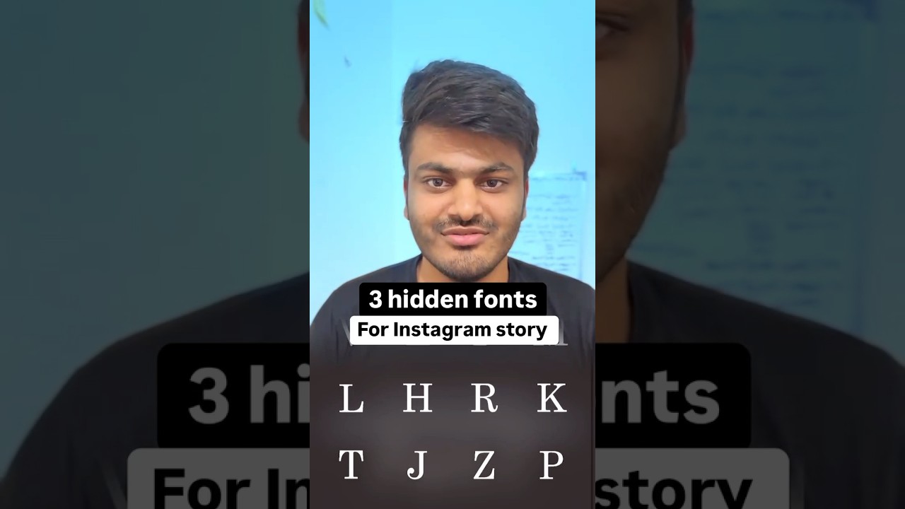 3 hidden fonts for Instagram story #instagramtutorials #instagramstory #instagramstickers