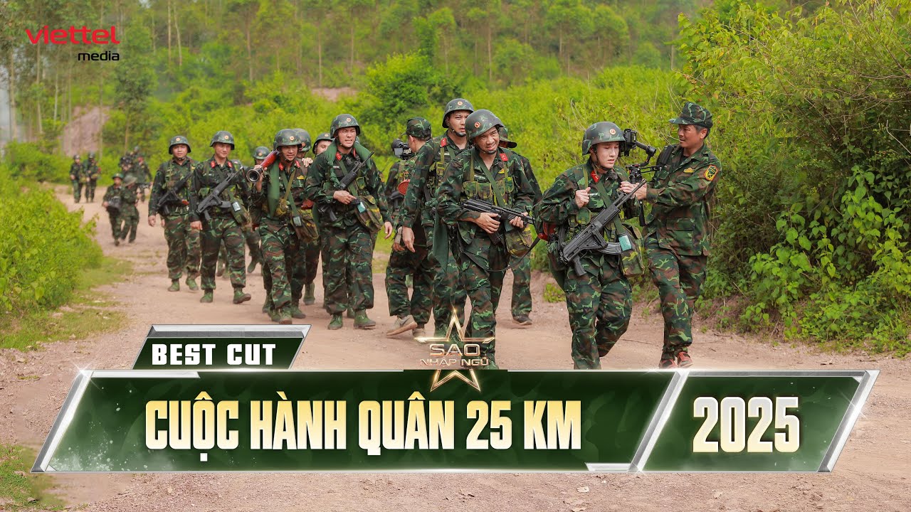 Cuộc hành quân 25 KM giữa TRỜI ĐỔ LỬA của dàn cast SAO NHẬP NGŨ 2025