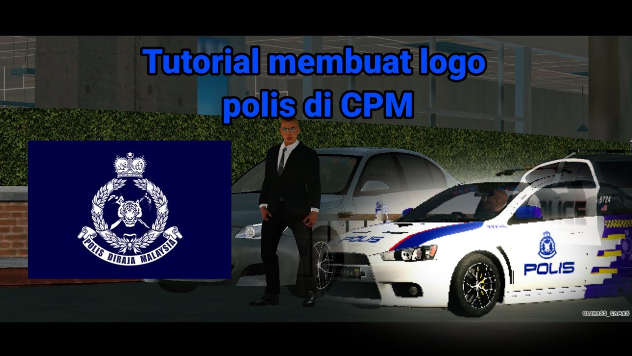tutorial membuat logo polis di Car parking multiplayer