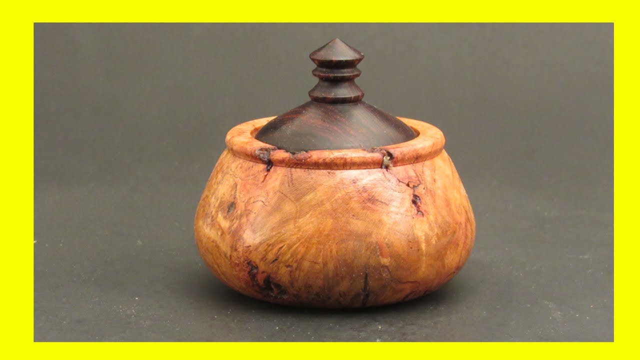 Woodturning a Lidded Box from Cherry Burl