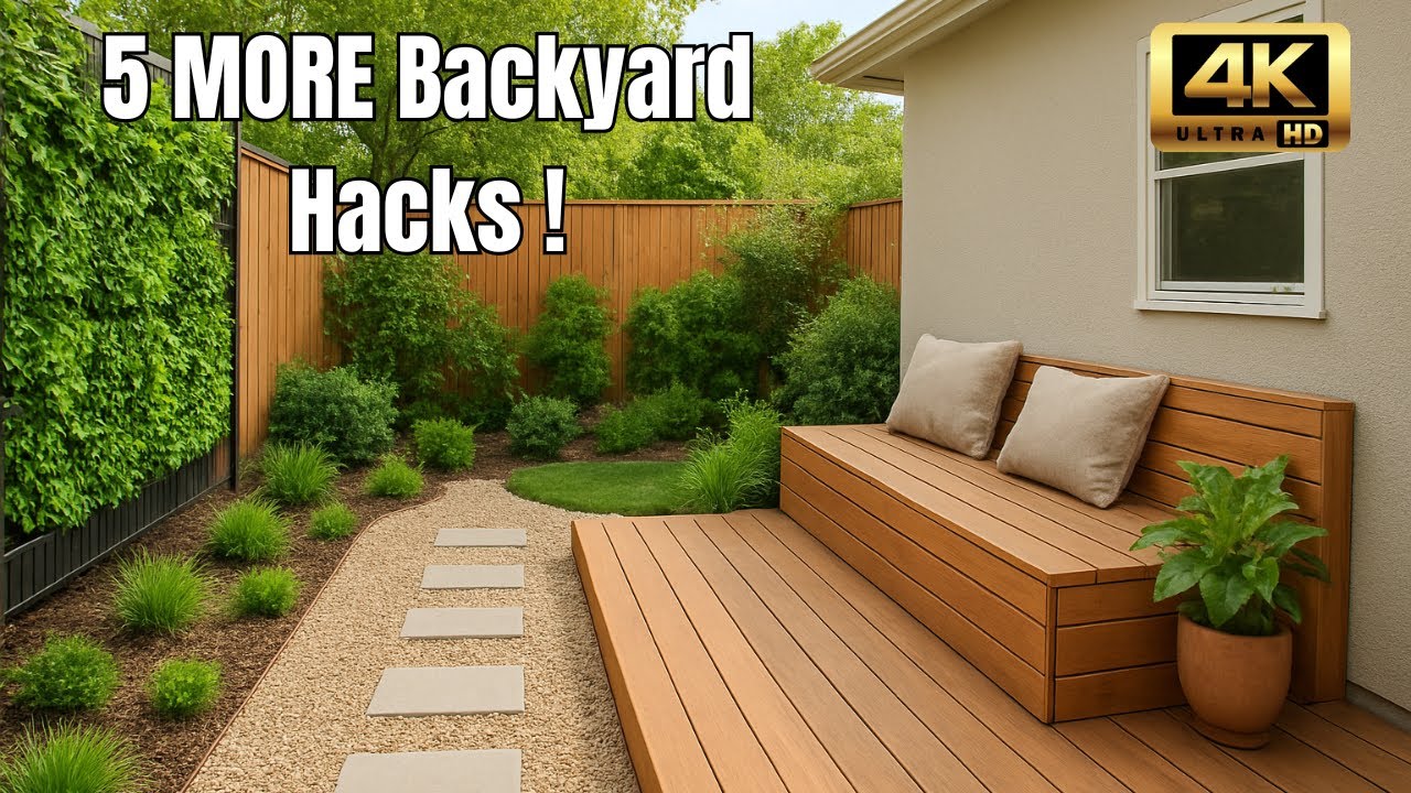 🎥 “5 MORE Low-Maintenance Backyard Hacks to Transform Small Spaces (2025) | Vol. 2”