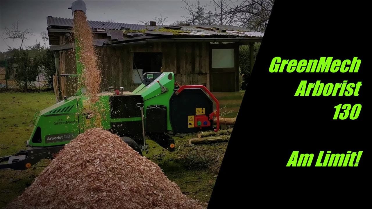 🌳Woodchipper GreenMech Arborist 130 in action🌳