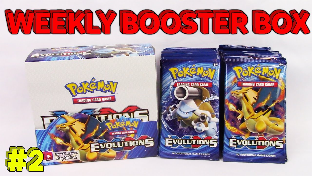 XY Evolutions Booster Box Opening Pokemon TCG 36 Booster Packs Weekly Box #2
