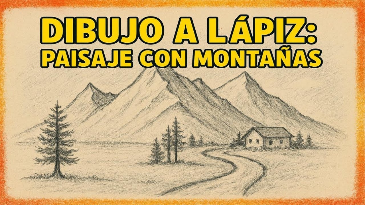 como dibujar un paisaje a lápiz