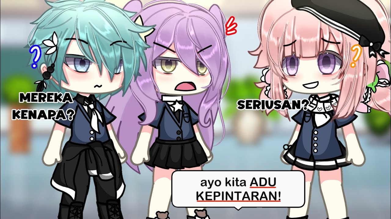 ✩°⋆🌷 Adu Kepintaran...!? 😱⁉️✨ ||Gacha Life 🇮🇩|| 🍮💐💗🐈‍⬛🎀✨