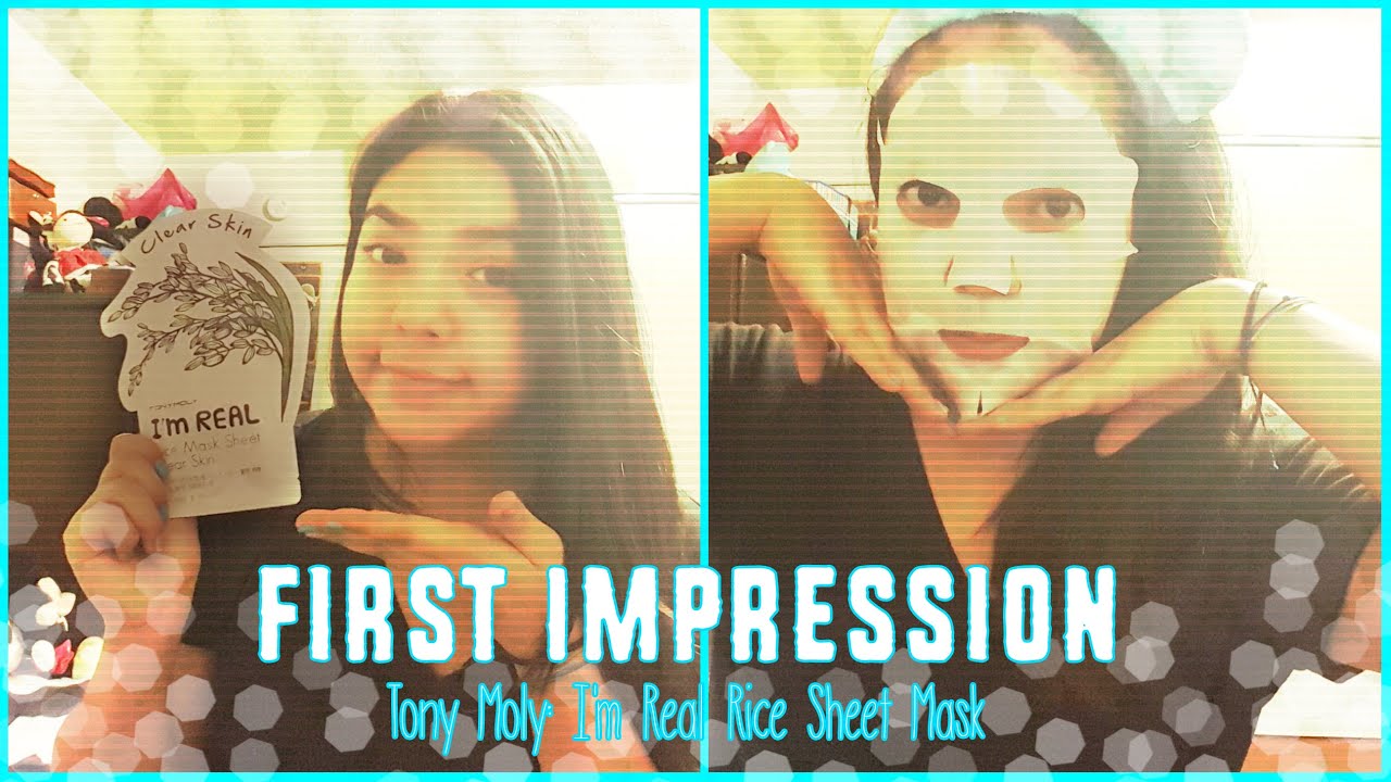 FI: TONY MOLY I'm Real Mask Sheet - Rice Sheet Mask Clear Skin