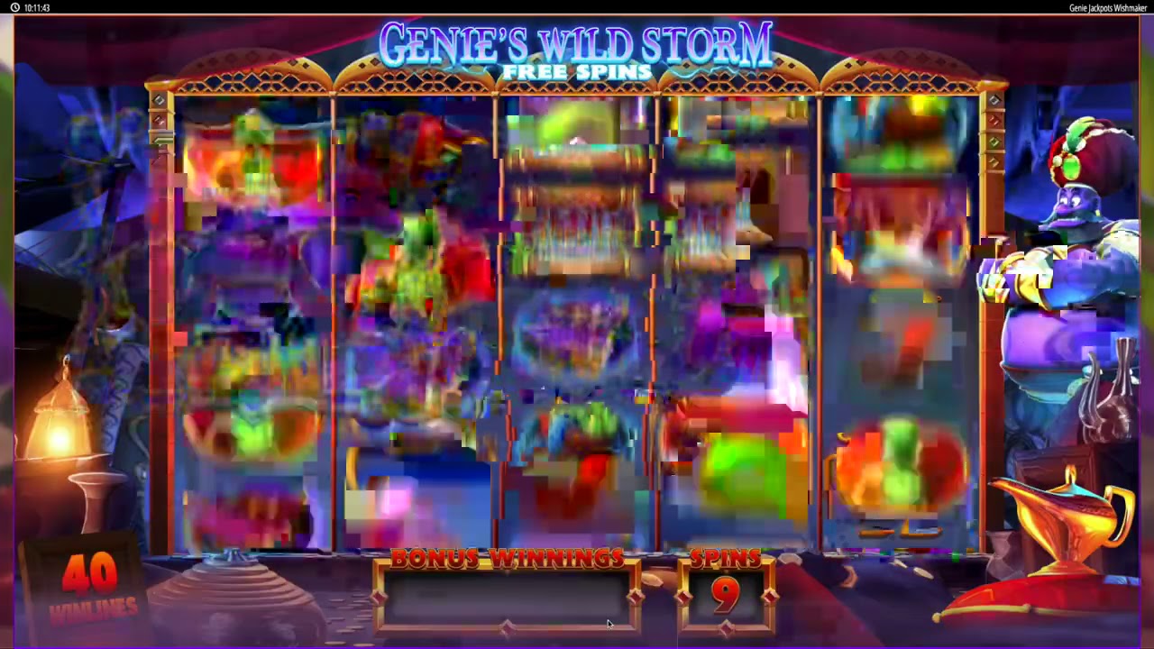Genie Jackpots Wishmaker Bonus Feature (Blueprint Gaming)