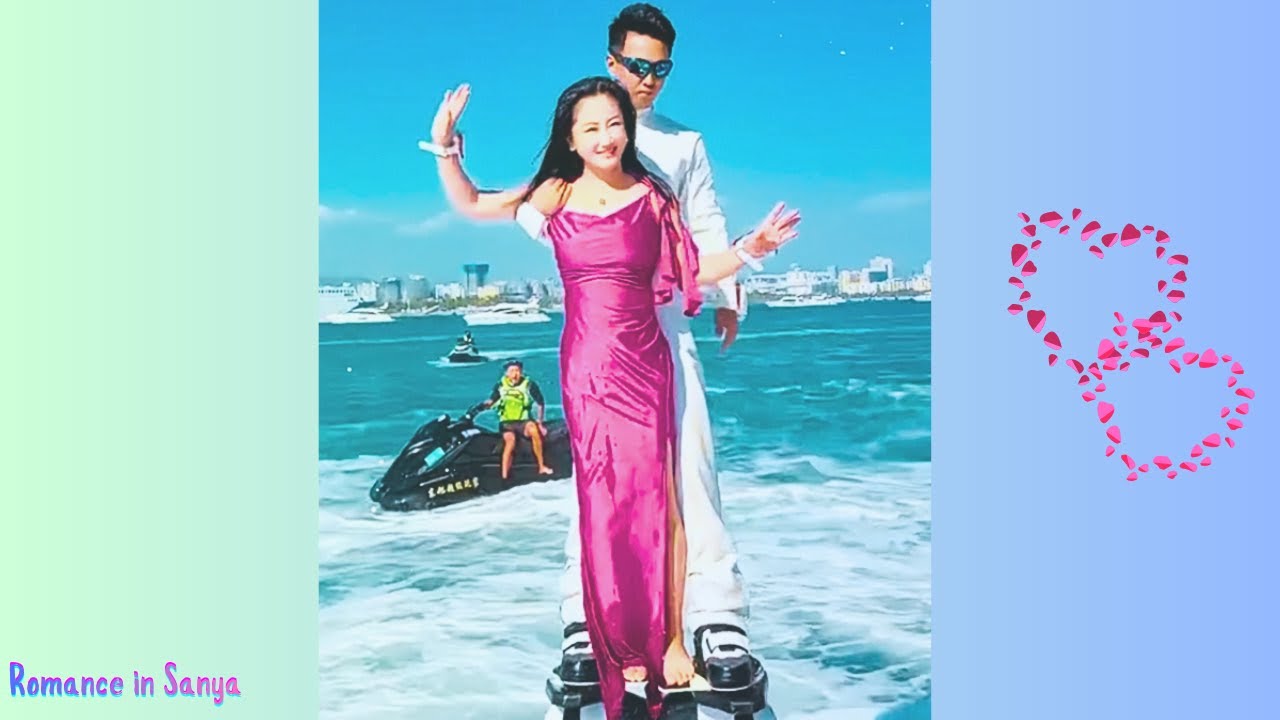 Waltz with Dongxu in the sky | Flyboard Romance  #flyboardromance #flyboardwaltz  #浪漫水上华尔兹