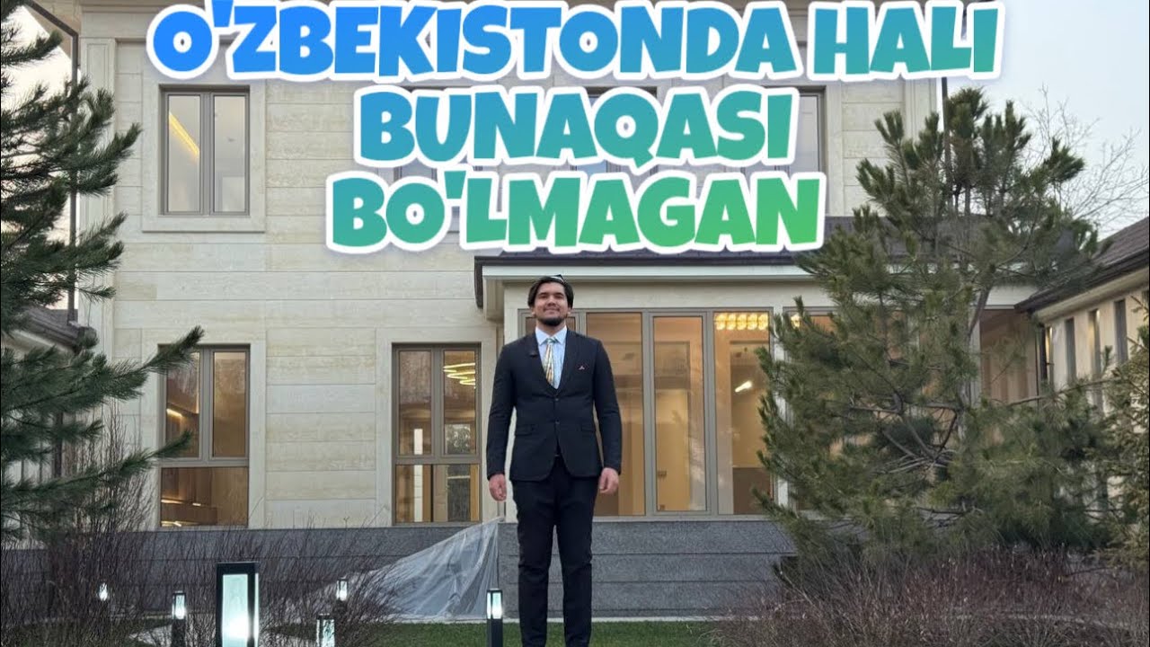 AMERIKA YOKI DUBAYCHA VILLA TOSHKENTDA! MIRZO ULUG'BEK TUMANIDAGI EKSLYUZIV HOVLI