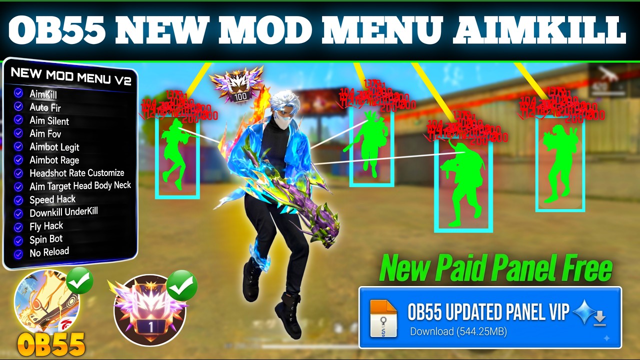 Ob55 Free Fire Panel Mobile 🔥 FF Antiban Panel | Free Fire Hack New 😈 FF Injector 2026 | FF Panel