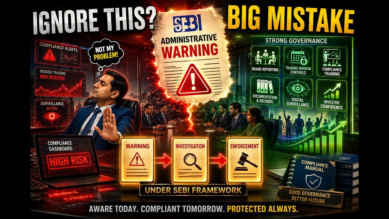 ⚡ SEBI Action Explained! 🚨 Administrative Warning vs Show Cause Notice vs Penalty | Full Analysis