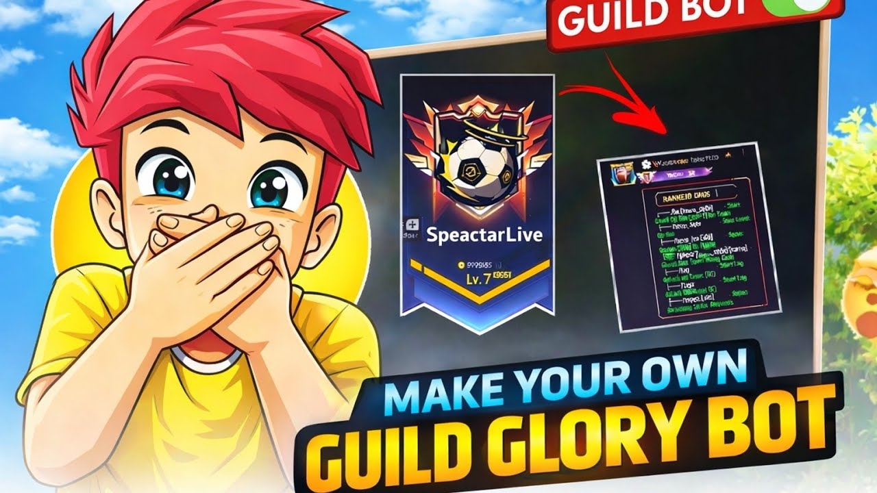 HOW TO MAKE YOUR OWN GUILD GLORY BOT FREE FIRE GUILD GLORY| Guild Glory Bot 🤖🔥