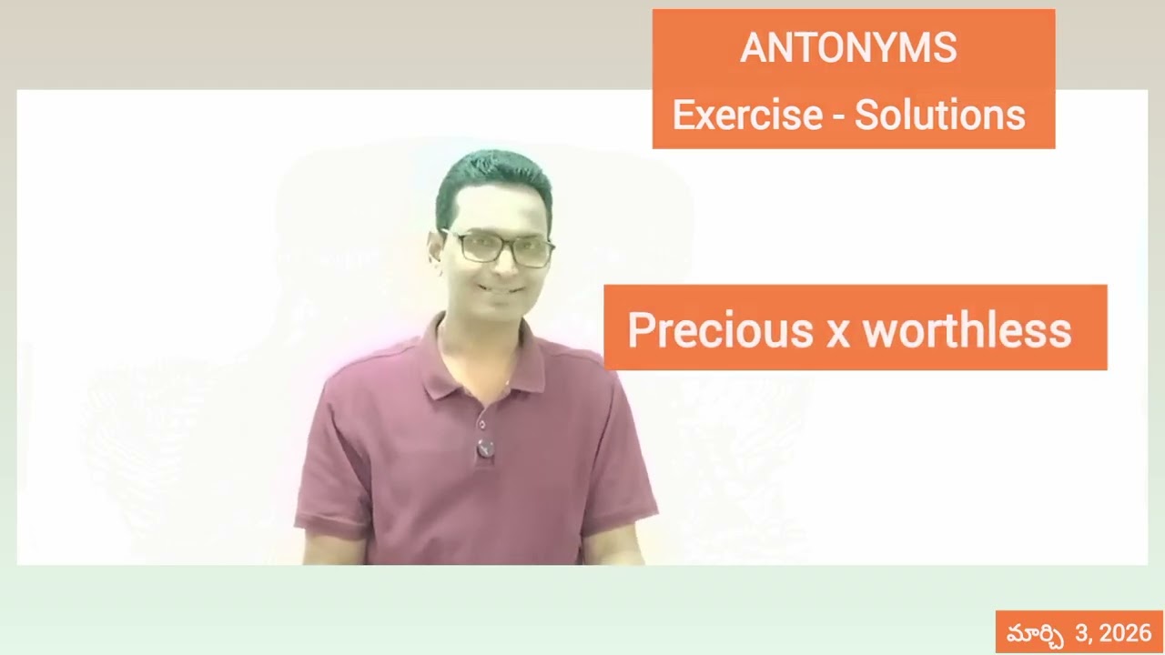 SYNONYMS & ANTONYMS _ PART - 6 _ INTERMEDIATE ENGLISH GRAMMAR 
