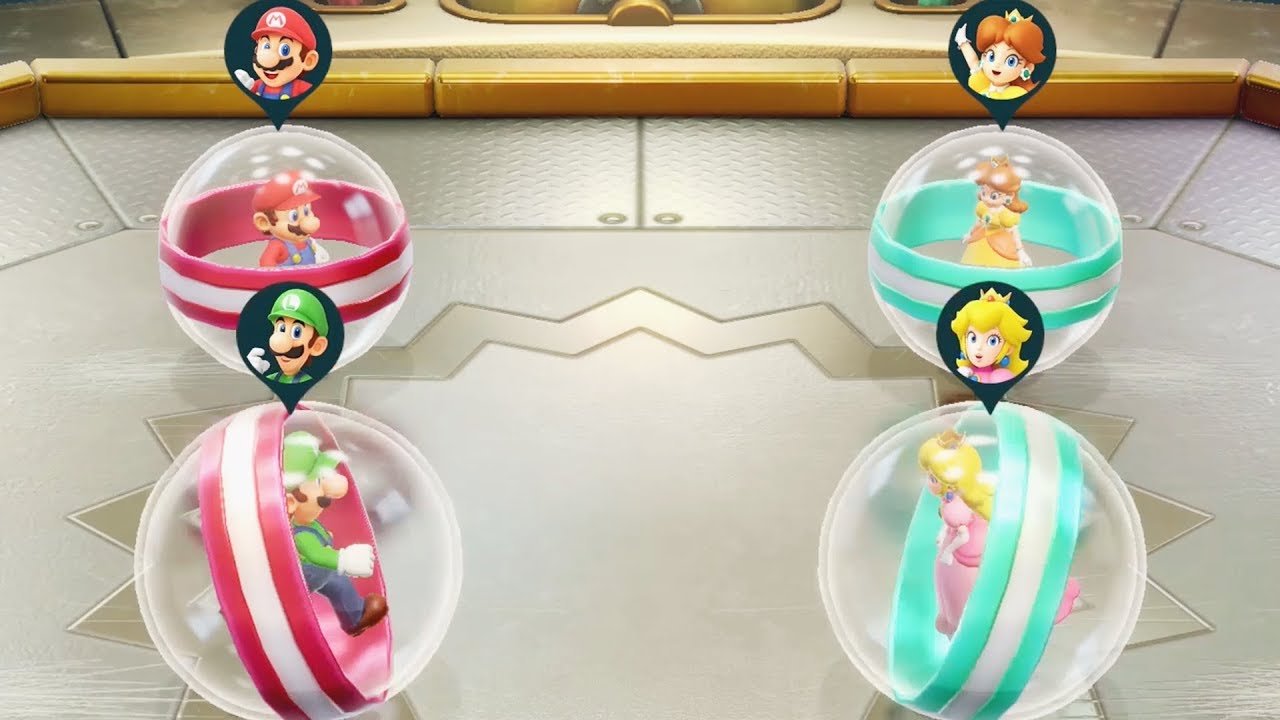 Super Mario Party All Team Minigames - Mario & Luigi Vs Peach & Daisy (Master Cpu)