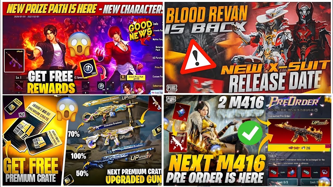 😱 NEW M416 PRE ORDER 😍 | NEXT PREMIUM CRATE LEAKS | FREE LUCKY COINS PRIZE PATH🥵 | 4.3 UPDATE🤯 PUBGM