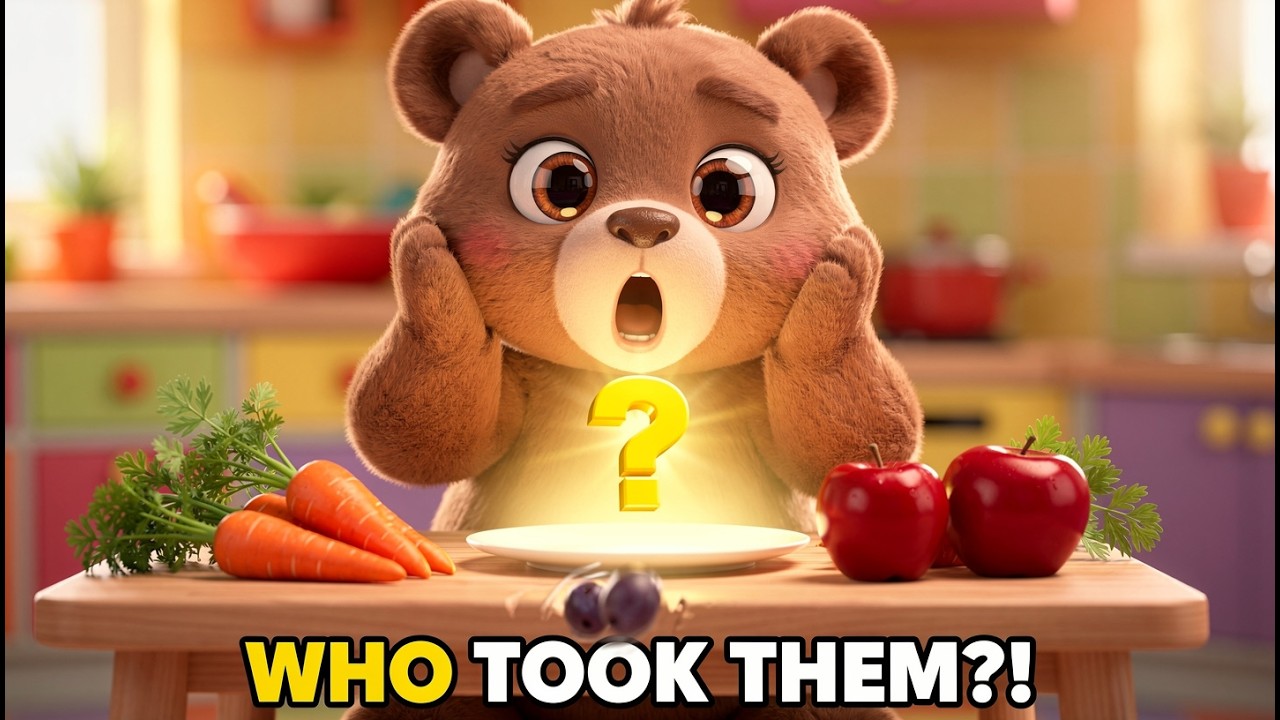 Benny Bear Can’t Find His Grapes! 😲🐻 Snack Time Surprise!