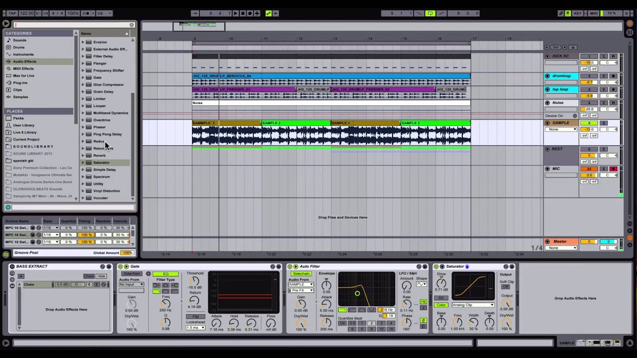 Extract a bassline out of a sample - ableton live tutorial