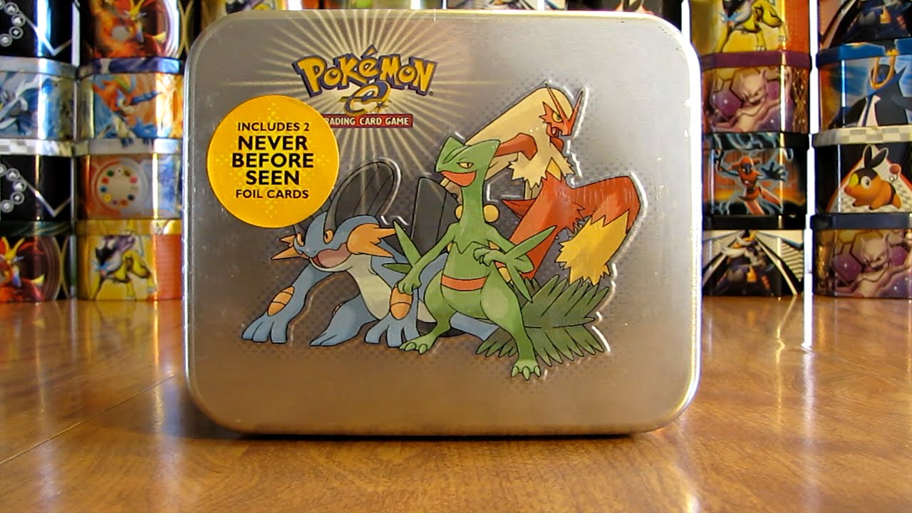 Pokemon 2003 EX Series Collector's Tin Opening